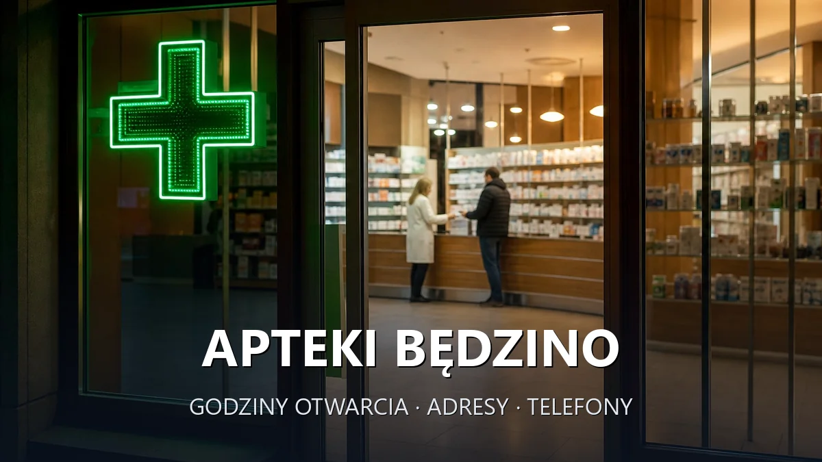 Apteki Będzino, Koszalin - adresy, telefony, godziny otwarcia