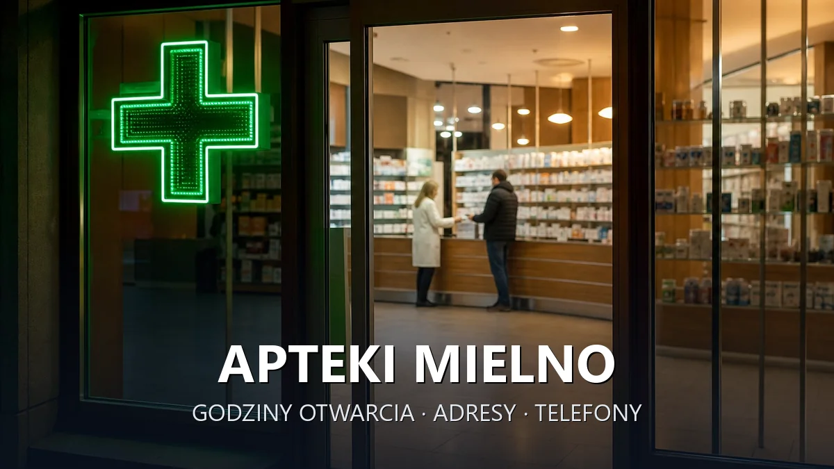 Apteki Mielno, powiat koszaliński - adresy, telefony, godziny otwarcia