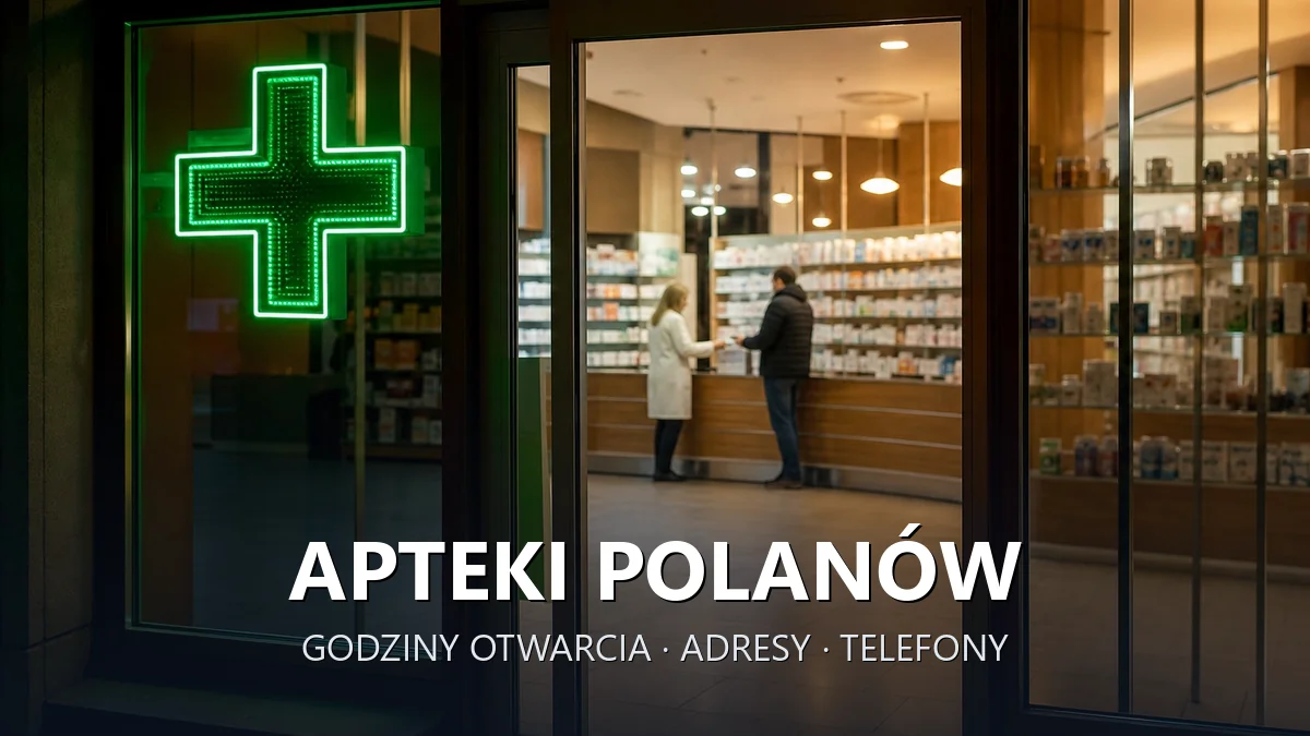 Apteki Polanów, Koszalin - adresy, telefony, godziny otwarcia