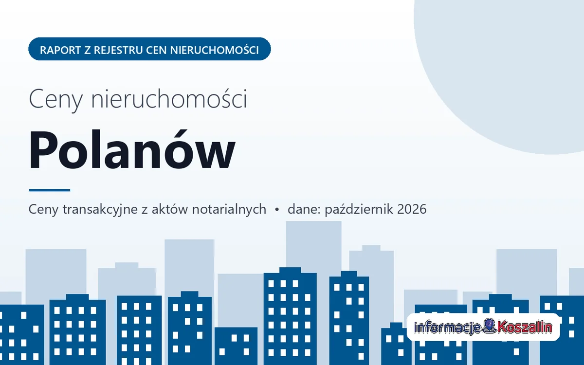Ceny mieszkań w Polanowie — październik 2026