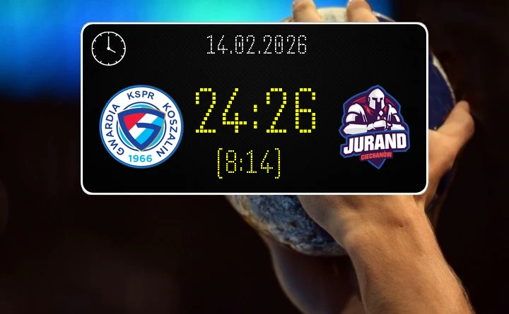 [PIŁKA RĘCZNA] Liga Centralna kolejka 16 – ENERGA GWARDIA Koszalin minimalnie uległa Jurandowi Ciechanów 24:26