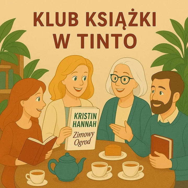 Grafika promocyjna wydarzenia Klub Książki w Tinto — „Zimowy ogród” Kristin Hannah