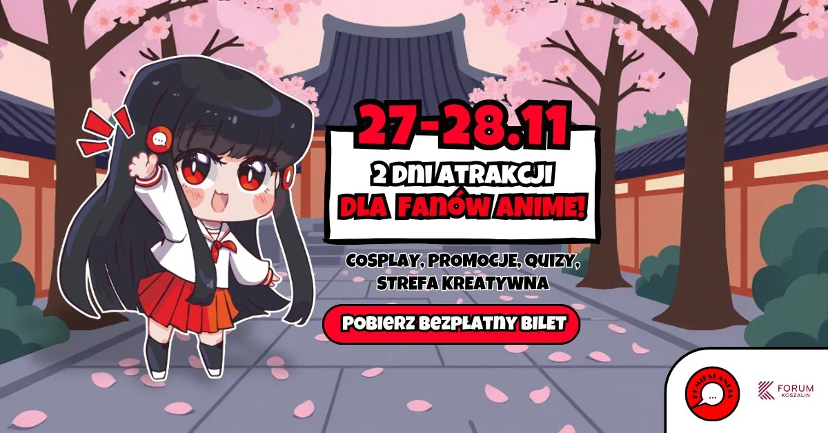 Grafika promocyjna wydarzenia Komikslandia: anime i manga