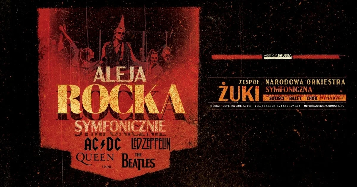 Grafika promocyjna wydarzenia Koncert rockowy w symfonicznym wydaniu w Koszalinie
