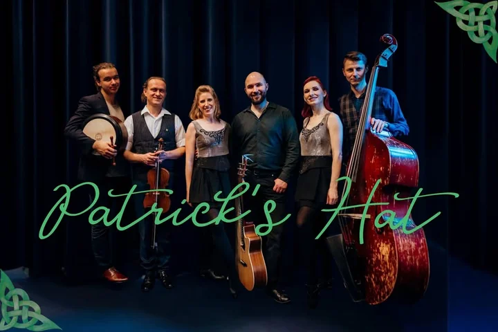 Obrazek przedstawia grafikę promocyjną wydarzenia Koncert celtyckiej muzyki i tańca: Patrick’s Hat w Koszalinie