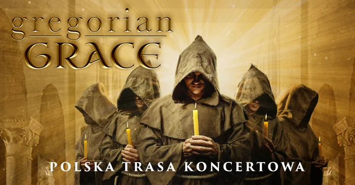 Grafika promocyjna wydarzenia Koncert Gregorian Grace w Koszalinie — gregoriańskie brzmienia spotykają pop i rock