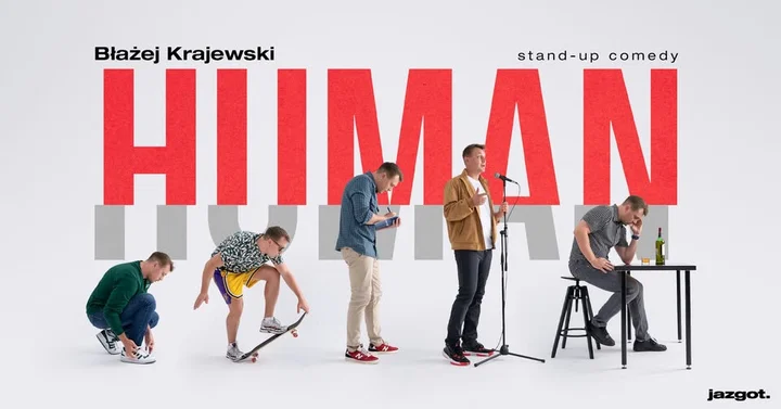 Grafika promocyjna wydarzenia KOSZALIN: Stand-up Błażej Krajewski — program Human