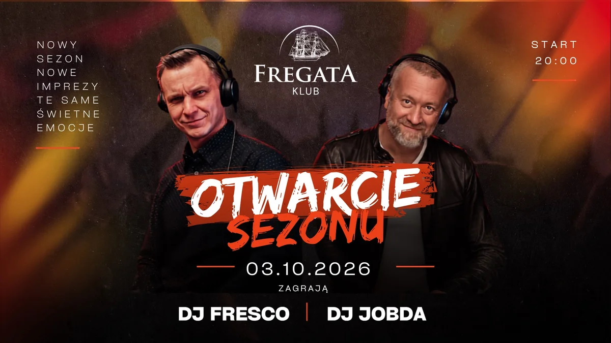 Grafika promocyjna wydarzenia Otwarcie sezonu Fregaty w Koszalinie