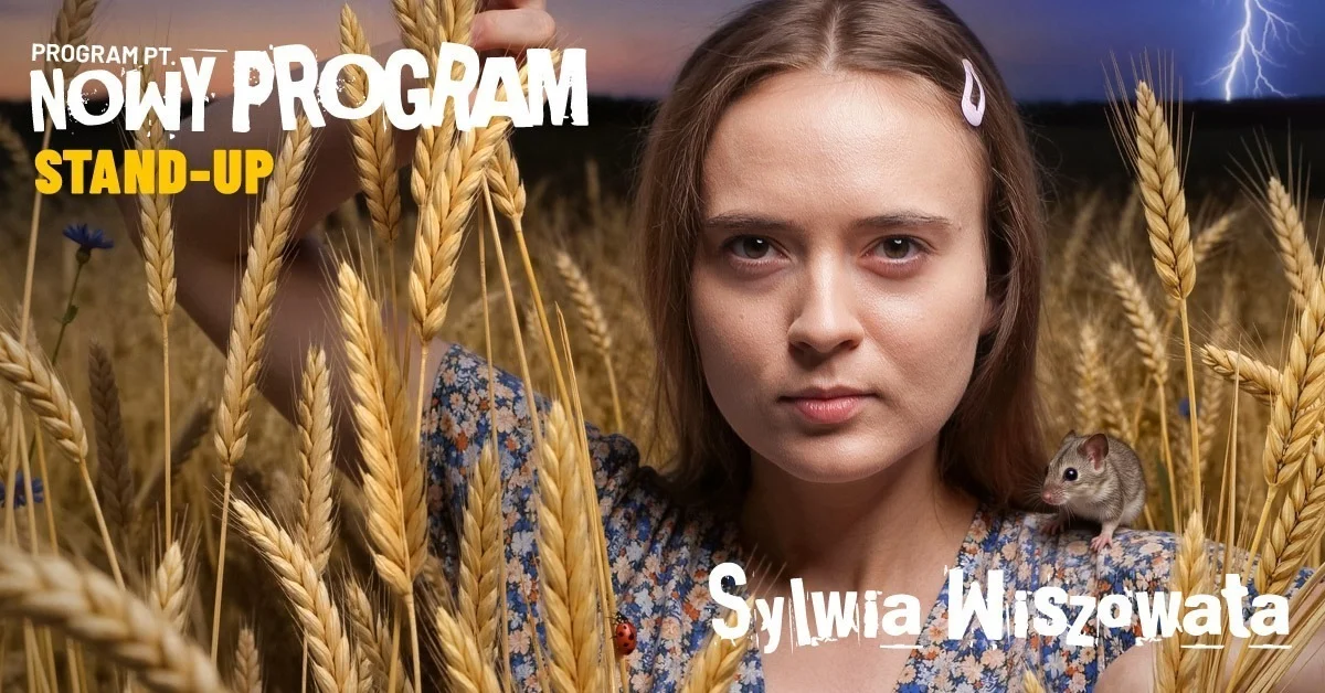 Grafika promocyjna wydarzenia Sylwia Wiszowata – stand-up w Koszalinie