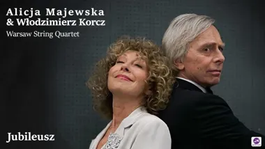 Grafika promocyjna wydarzenia Alicja Majewska i Włodzimierz Korcz – JUBILEUSZ w Koszalinie