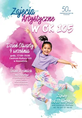 Grafika promocyjna wydarzenia Dzień Otwarty w CK105