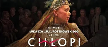 Grafika promocyjna wydarzenia Koncert multimedialny „Muzyka z filmu Chłopi” w Koszalinie – wyjątkowy wieczór z muzyką i malarstwem