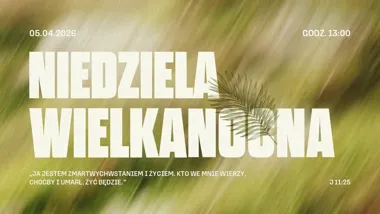 Grafika promocyjna wydarzenia Niedziela Wielkanocna w Koszalinie – świąteczne spotkanie 5 kwietnia o 13:00