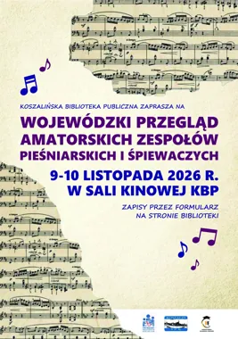 Grafika promocyjna wydarzenia Wojewódzki Przegląd Amatorskich Zespołów Pieśniarskich i Śpiewaczych 2026