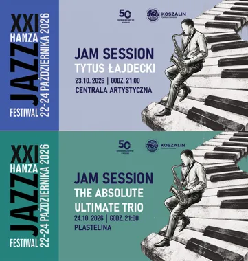 Grafika promocyjna wydarzenia XXI Hanza Jazz Festiwal – jam sessions