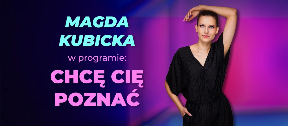 Grafika promocyjna wydarzenia Wieczór stand-upu z Magdą Kubicką w Koszalinie