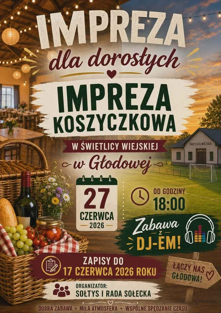 W Głodowej szykuje się koszyczkowa zabawa do trzeciej nad ranem