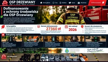 OSP Drzewiany otrzymała 27 360 zł na nowy sprzęt ratowniczy
