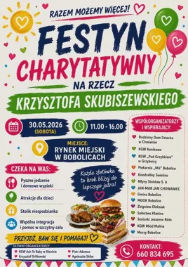 Festyn w Bobolicach połączy zabawę i pomoc dla Krzysztofa Skubiszewskiego