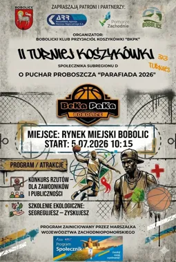 II Turniej o Puchar Proboszcza. Koszykówka 3x3 wraca na bobolicki rynek