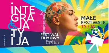 Grafika promocyjna wydarzenia Mały Festiwal Filmowy „Integracja Ty i Ja” w Bobolicach