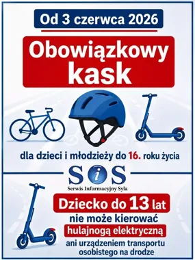 Kaski obowiązkowe dla dzieci. Rodzice zapłacą mandat do 100 zł
