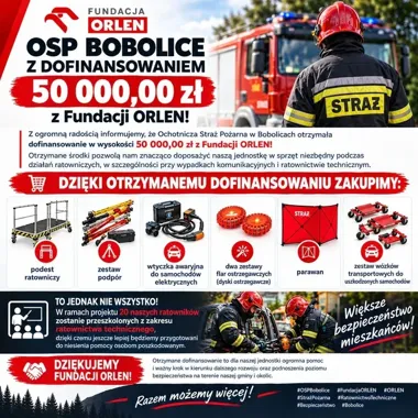 50 tysięcy złotych dla OSP Bobolice. Będzie nowy sprzęt i szkolenia