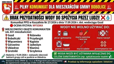 Bakterie grupy coli w wodzie. Zakaz spożywania w 12 miejscowościach