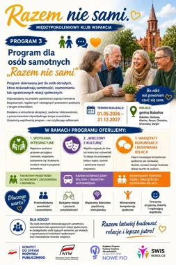 „Razem nie sami” w Bobolicach. Program ma wyciągać z samotności
