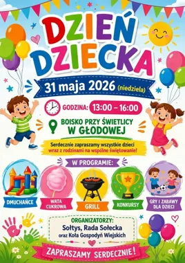 W Głodowej szykuje się rodzinny Dzień Dziecka z dmuchańcami i goframi