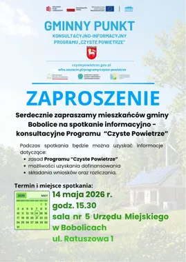 W Bobolicach wyjaśnią zasady dopłat do domów. Rusza spotkanie o Czystym Powietrzu