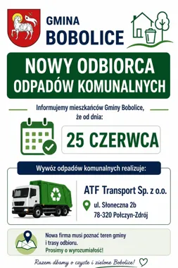 Zmiana firmy od śmieci w Bobolicach. Dla mieszkańców nic się nie zmienia