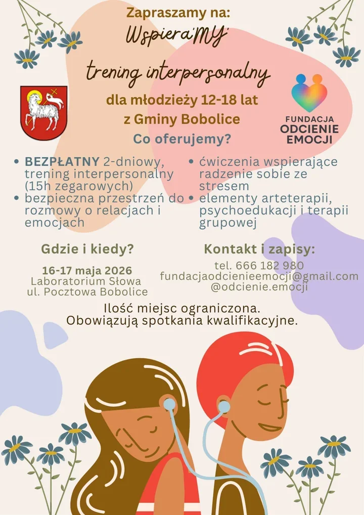 W Bobolicach rusza bezpłatny trening, który ma pomóc młodzieży poukładać emocje