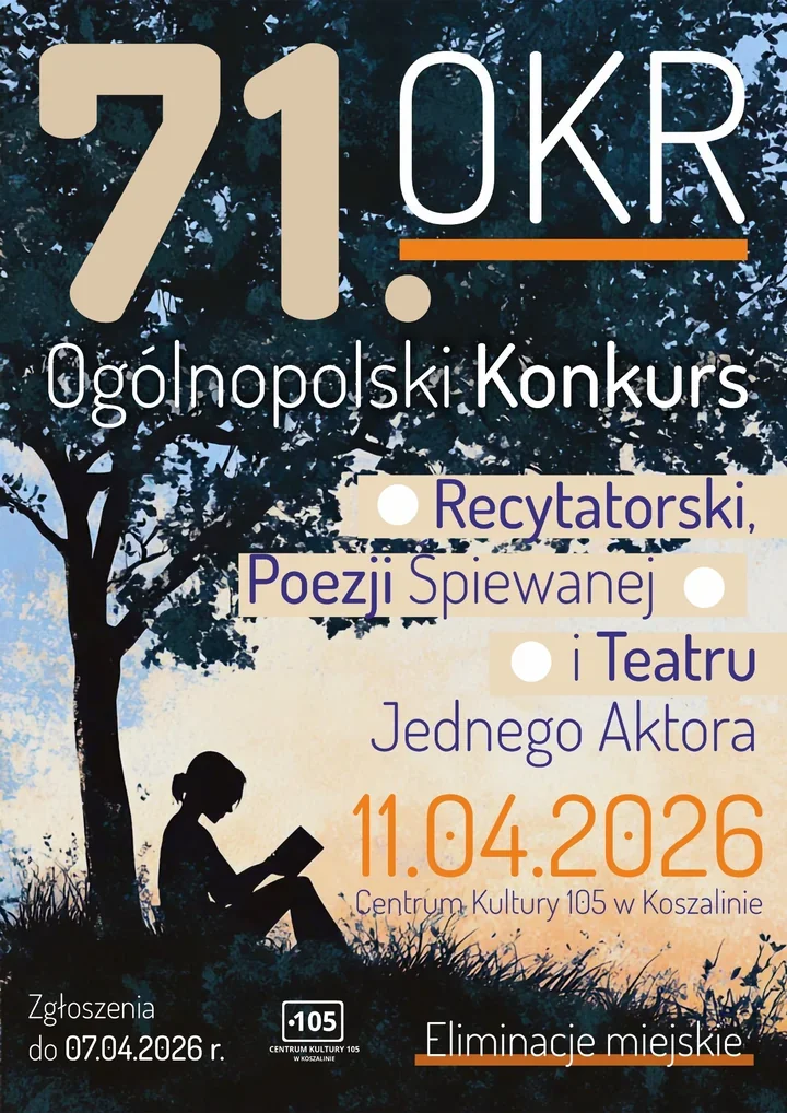Młodzi z Koszalina staną do poezji - rusza 71. Konkurs Recytatorski
