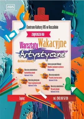 Koszalin zacznie wakacje od kolorów - CK105 wyprowadza sztukę w plener