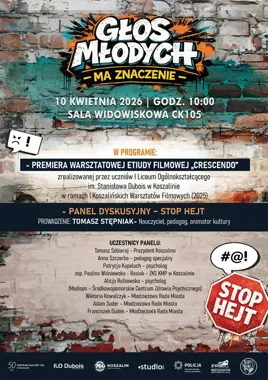 Młodzi zabierają głos w Koszalinie - CK 105 mówi stop hejtowi