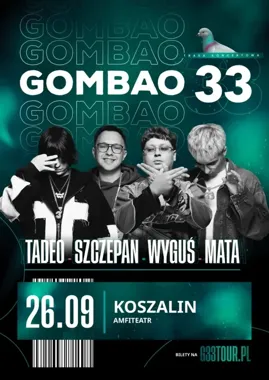 Rapowy finisz lata w Koszalinie - GOMBAO 33 w Amfiteatrze