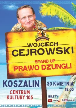 Wojciech Cejrowski w Koszalinie - dżungla, śmiech i mikrofon na scenie