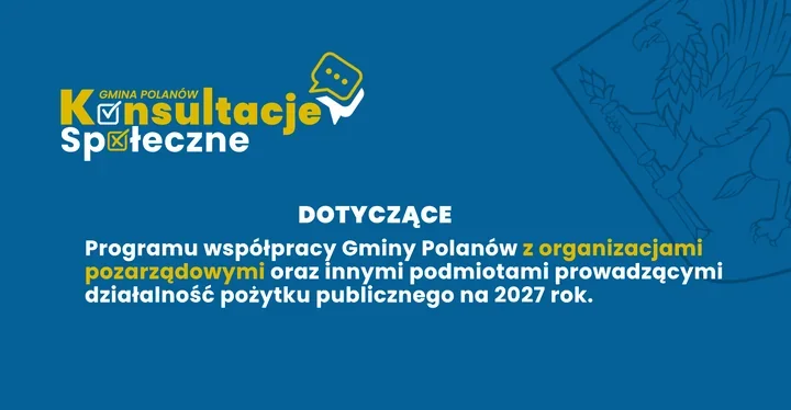 Polanów konsultuje program współpracy z organizacjami na 2027 rok