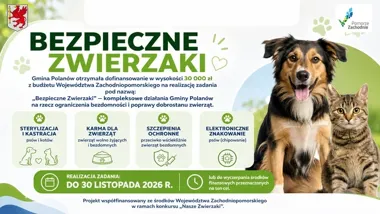 30 tysięcy złotych na ograniczenie bezdomności zwierząt w Polanowie