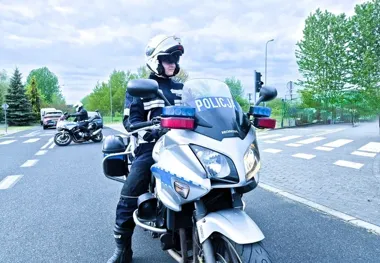 Policjanci na motocyklach ruszają na drogi Koszalina przed końcem wakacji