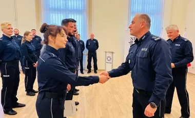 Awansy w koszalińskiej komendzie - ten moment zapamiętali na długo