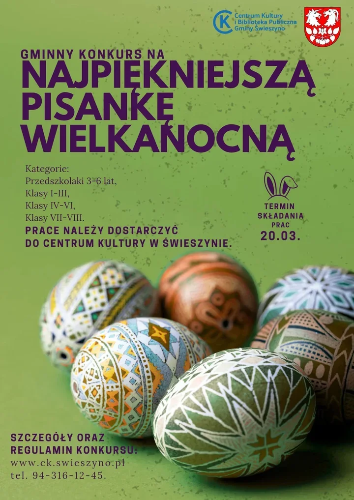 Świeszyno szuka najpiękniejszej pisanki – konkurs dla przedszkolaków i uczniów