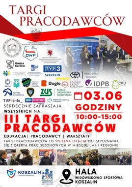 Trzecia edycja Targów Pracodawców w Koszalinie. Służby mundurowe, ZUS i lokalne firmy czekają na kandydatów